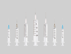 Disposable sterile syringes (Two parts)